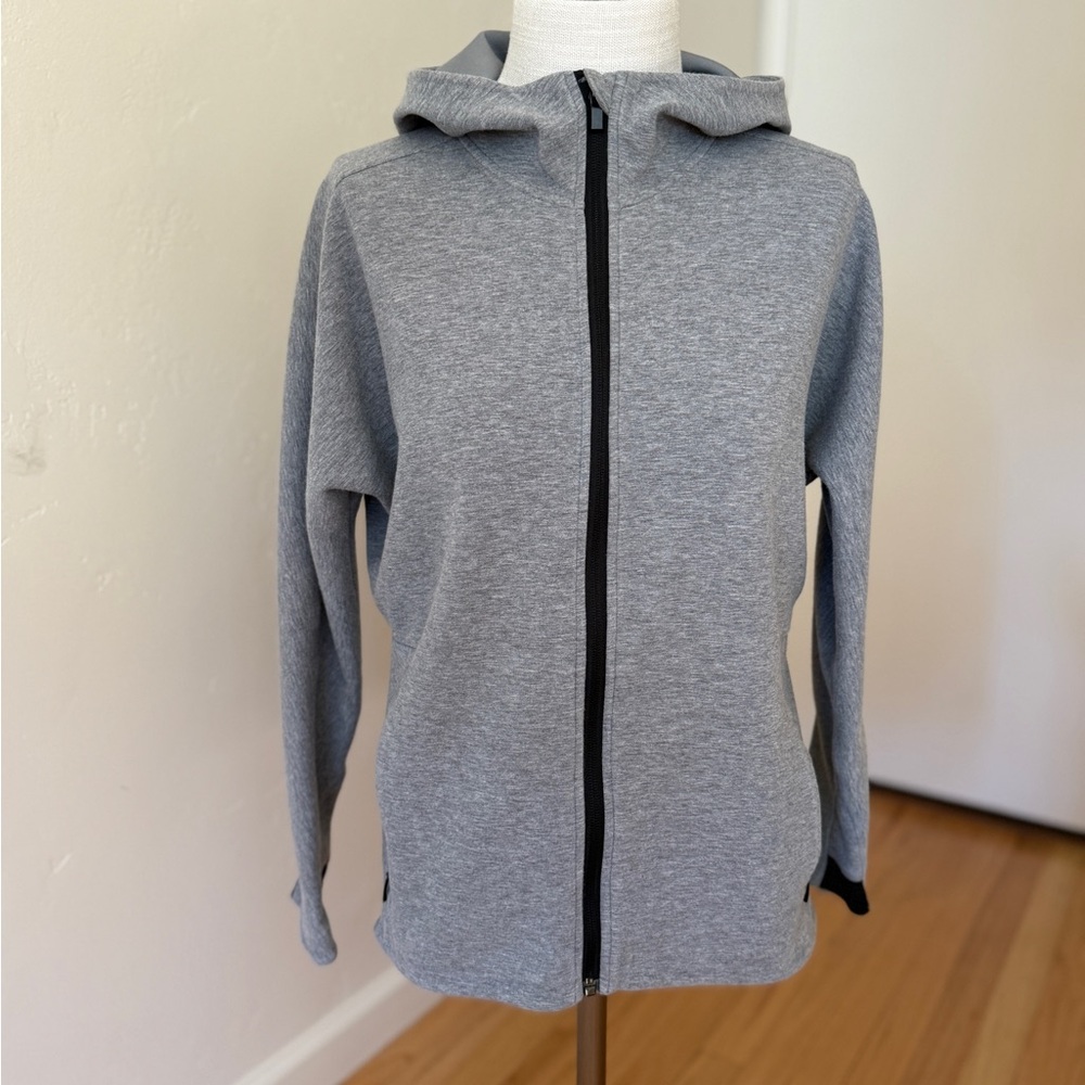 Athleta Gray and Black Hoodie sweatshirt jacket size S